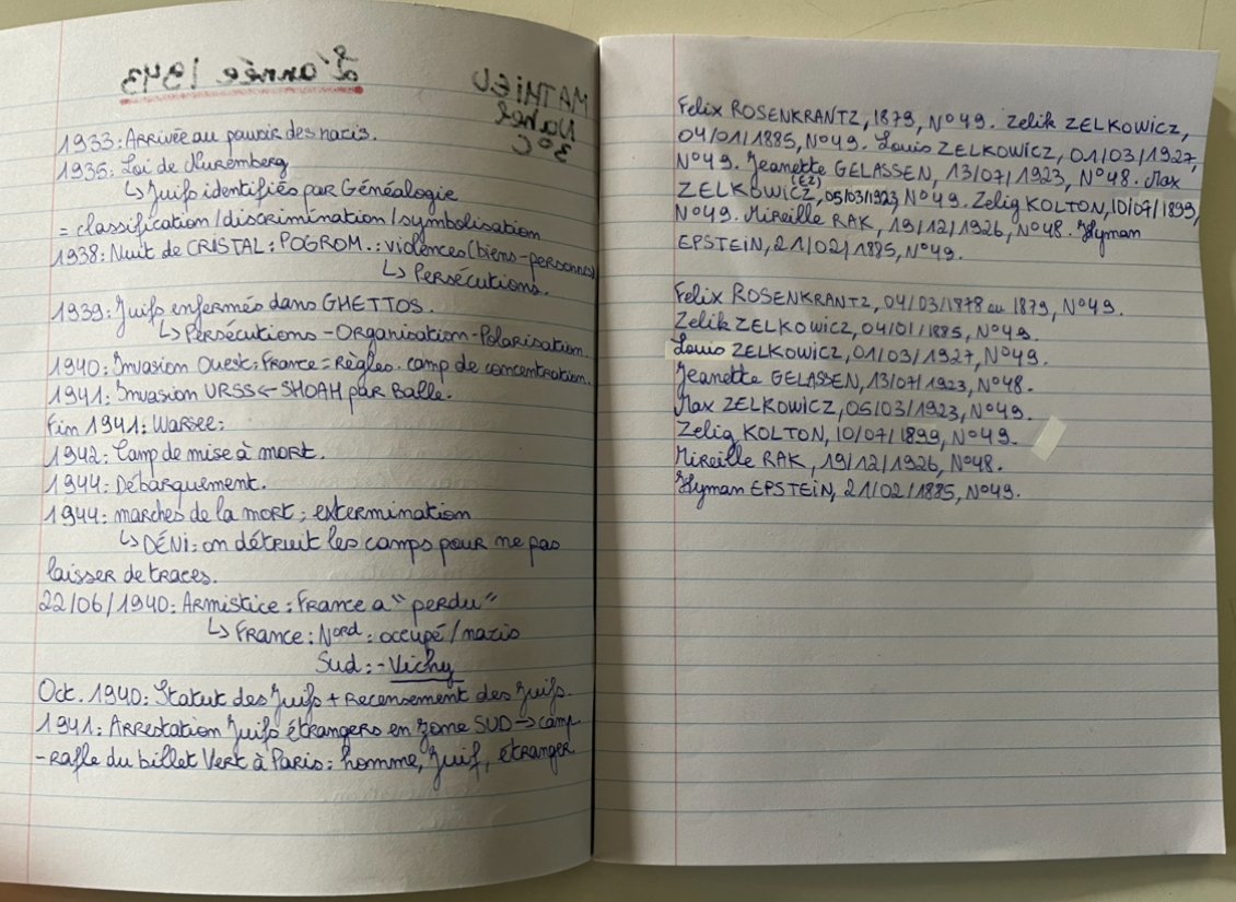 Histoire et mmoires de la Shoah en Seine-Saint-Denis : l'anne 43
